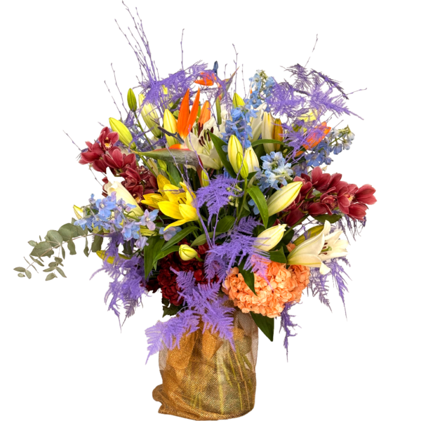 Centro elegante multicolor