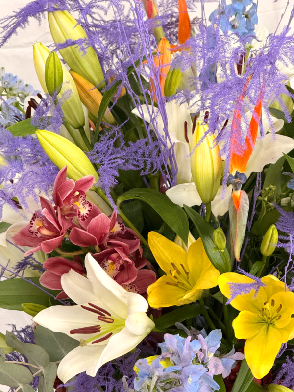 Centro elegante multicolor